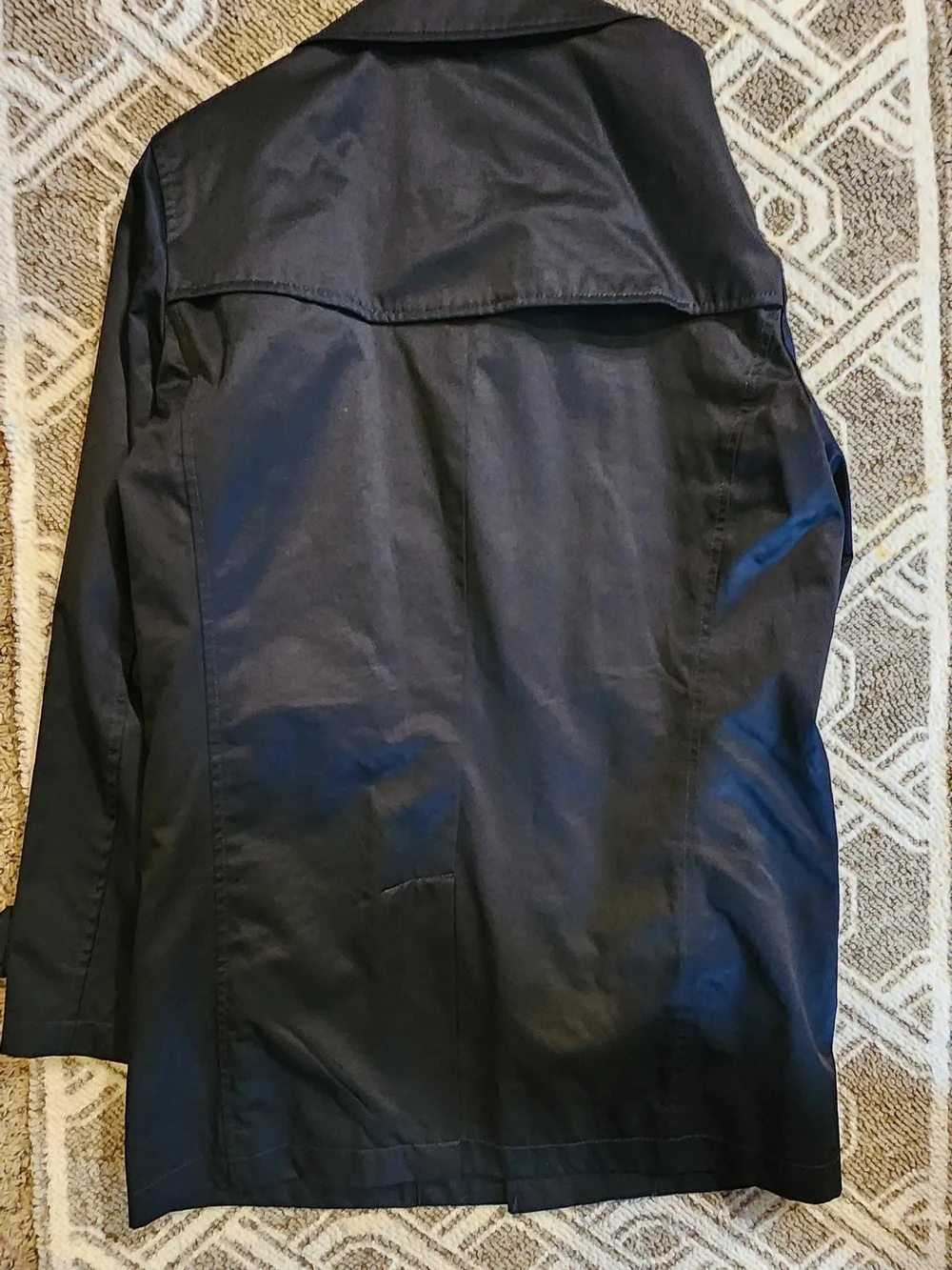Express Men's Navy Trench Coat